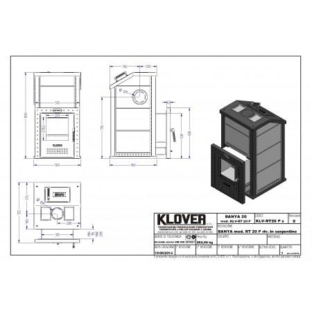Печь для бани Klover RT 20-P