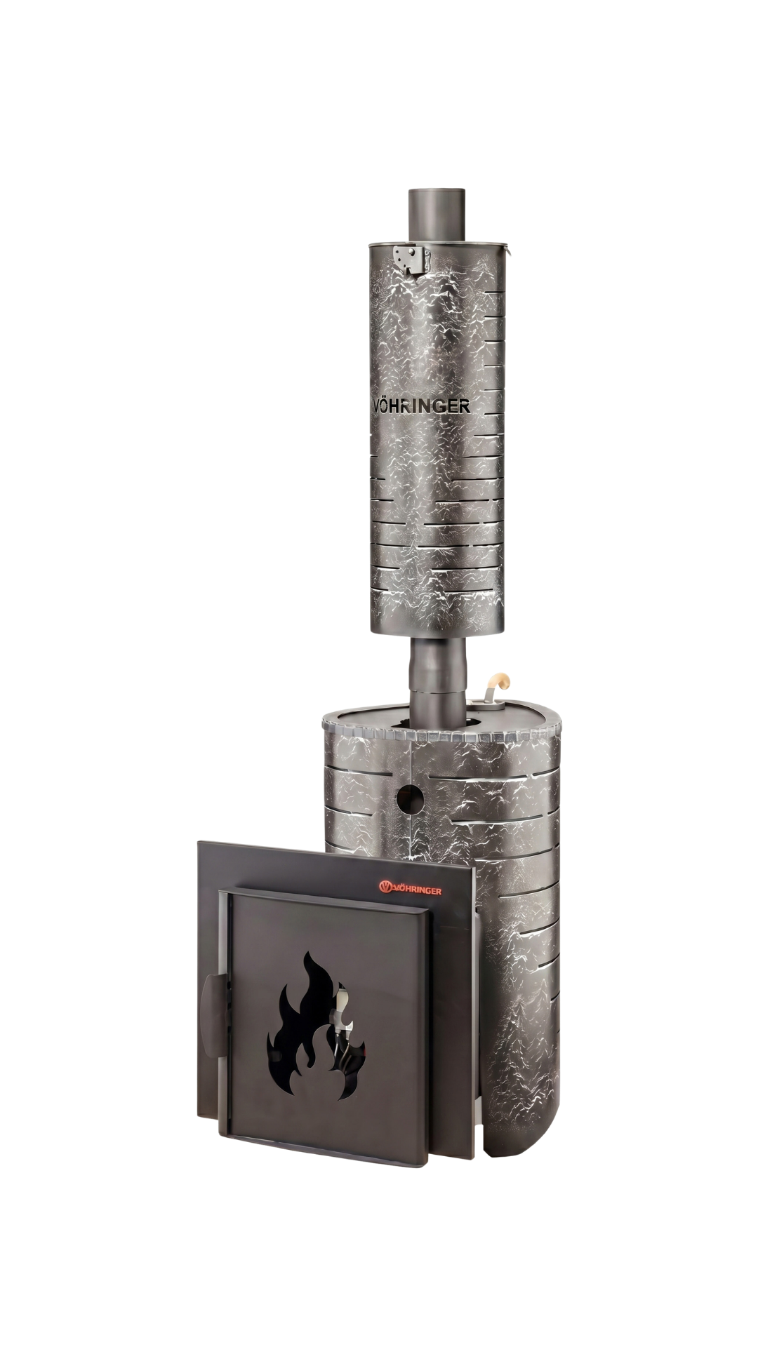 Печь для бани Vohringer Оптима в кожухе без стекла с газовой горелкой