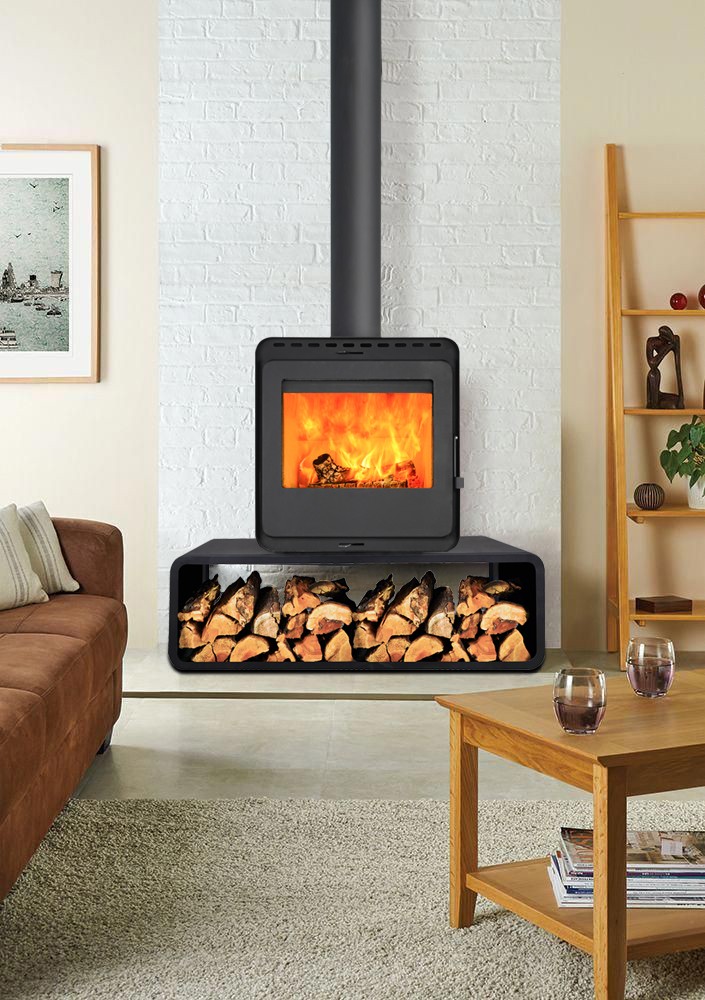 Печь камин Denner Fire Lumen Nest с дровником