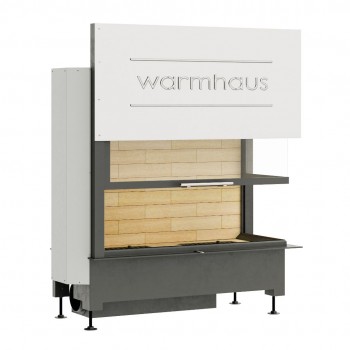 Каминная топка Warmhaus с правым угловым стеклом KANT R 100/57h