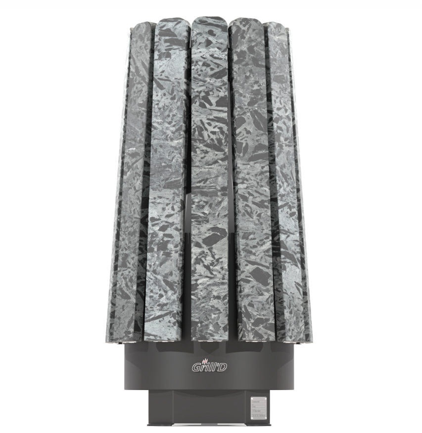 Дровяная банная печь Grill'D Cometa Vega 240 Long Stone (Серпентинит)