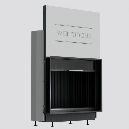 Каминная топка с прямым стеклом Warmhaus FLAT 100/80h