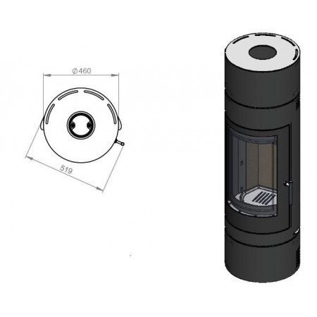 Печь EMBER София 552 XL