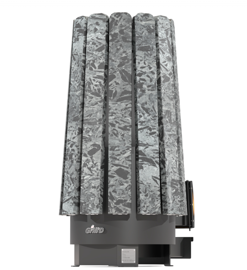 Дровяная банная печь Grill'D Cometa Vega 240 Long Stone (Серпентинит)