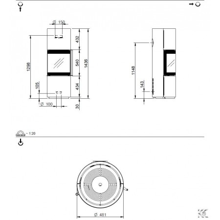 Печь-камин PASSO S Spartherm
