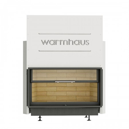 Каминная топка с прямым стеклом Warmhaus FLAT 100/57h