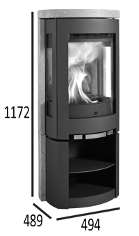 Печь-камин  Jotul F 377 панели из стеатита