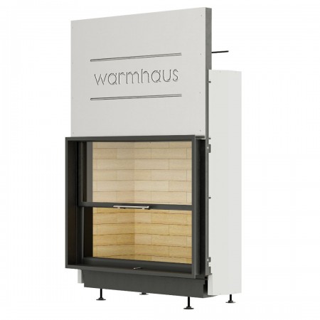 Каминная топка с прямым стеклом Warmhaus FLAT 100/80h