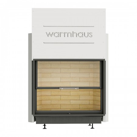 Каминная топка с прямым стеклом Warmhaus FLAT 100/80h