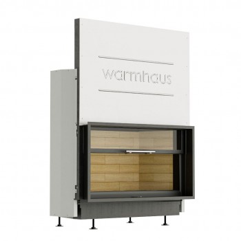 Каминная топка с прямым стеклом Warmhaus FLAT 100/57h