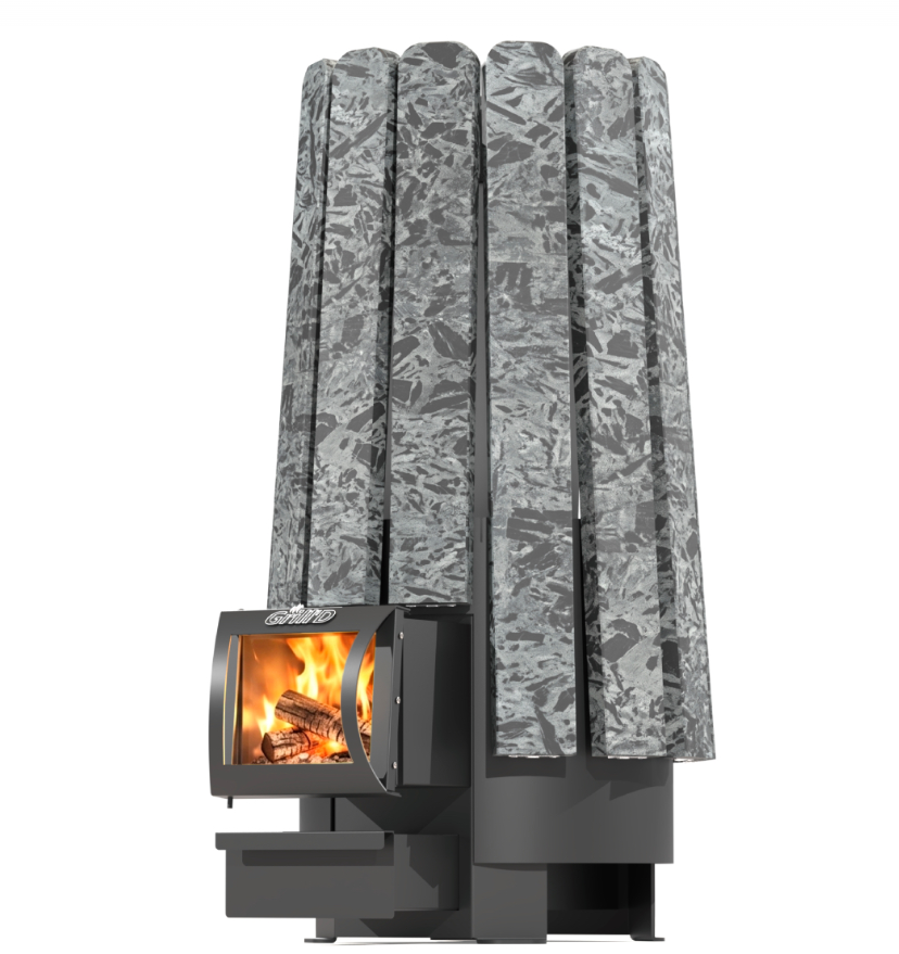 Дровяная банная печь Grill'D Cometa Vega 240 Long Stone (Серпентинит)