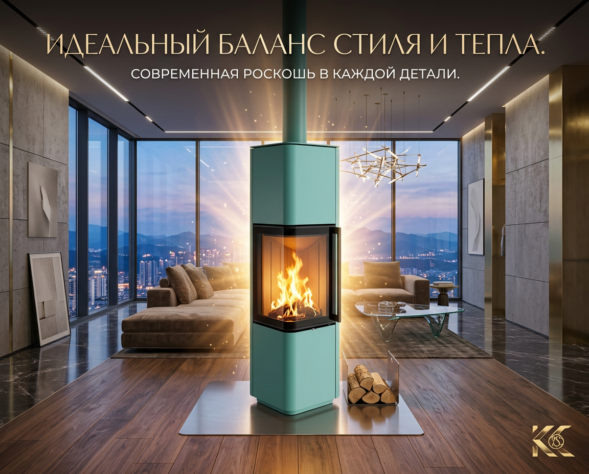 Печь-камин CUBO L Spartherm