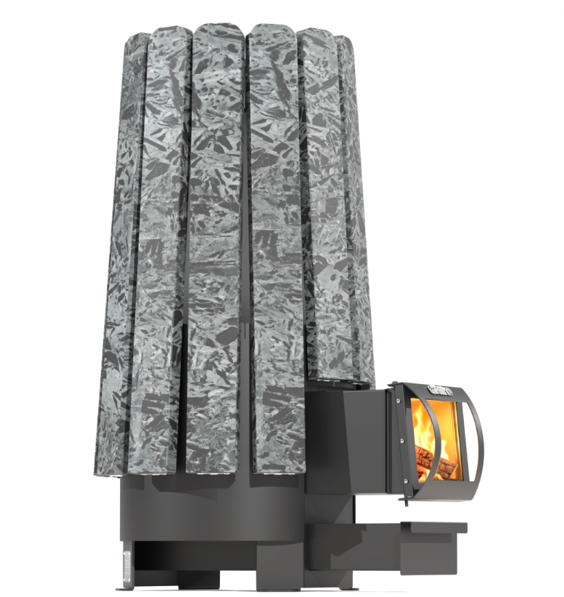 Дровяная банная печь Grill'D Cometa Vega 240 Long Stone (Серпентинит)
