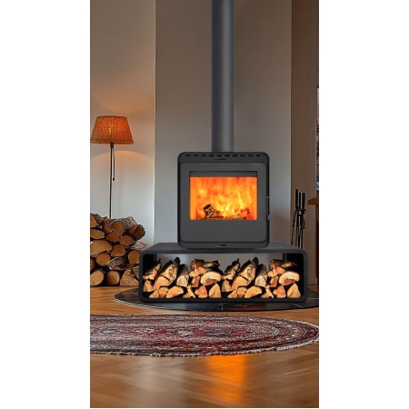 Печь камин Denner Fire Lumen Nest с дровником