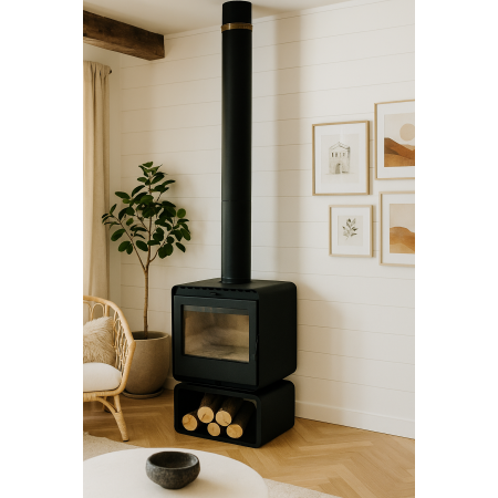 Печь камин Denner Fire Lumen с дровником