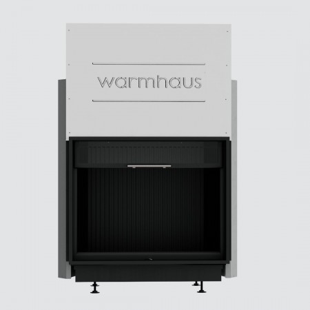 Каминная топка с прямым стеклом Warmhaus FLAT 100/80h