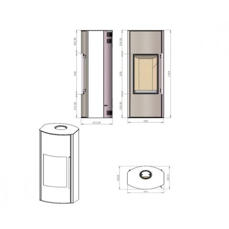 Печь EMBER SKI-356 A