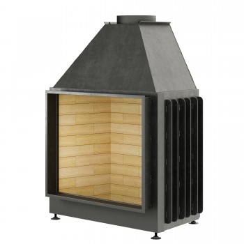 Открытая каминная топка Warmhaus FLAT 100/80