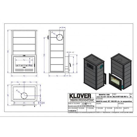 Печь для бани Klover RT 100-RV