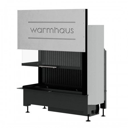 Каминная топка Warmhaus с левым угловым стеклом KANT L 100/57h