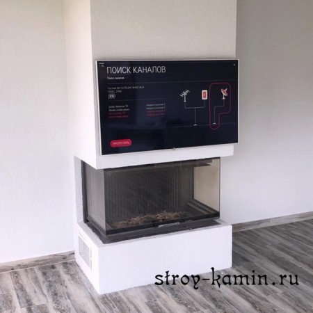 Каминная топка Астов П3С 10057 трёхсторонняя