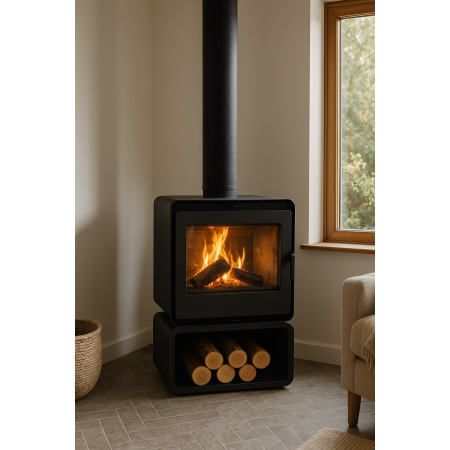 Печь камин Denner Fire Lumen с дровником