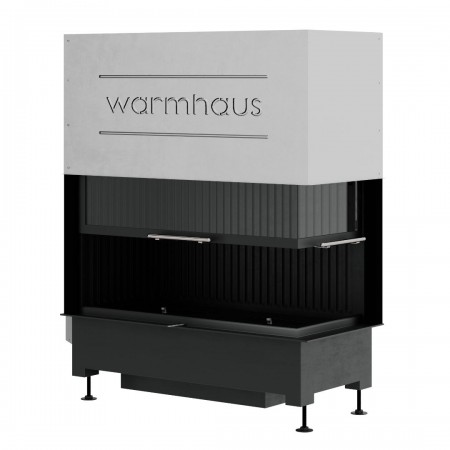 Каминная топка Warmhaus с правым угловым стеклом KANT R 100/57h
