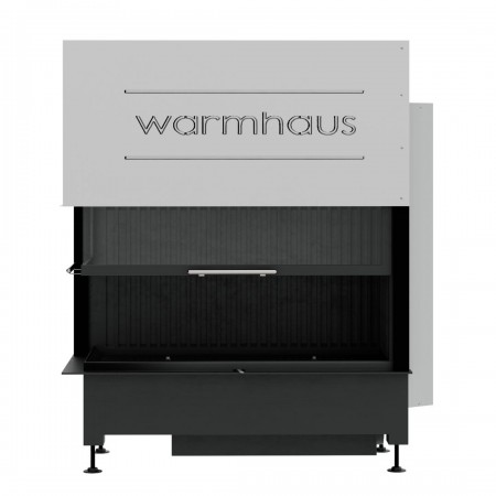 Каминная топка Warmhaus с левым угловым стеклом KANT L 100/57h