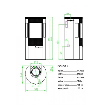Печь-камин Sveaflame Excellent 1B