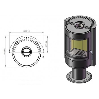 Печь EMBER Радмила 500 D