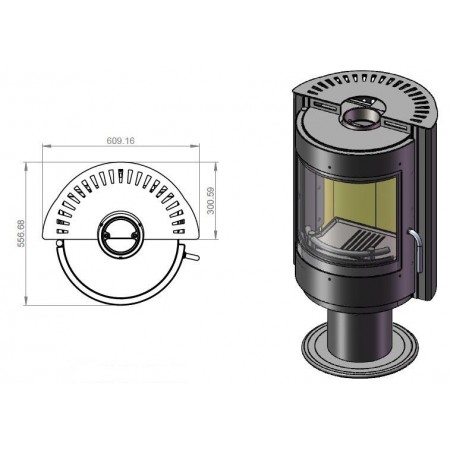 Печь EMBER Радмила 500 D